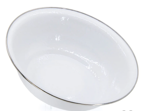 \Solid White Serving Bowl