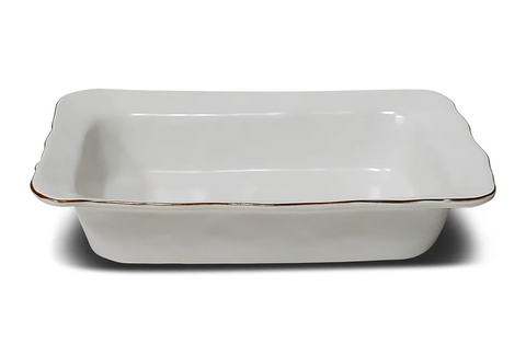 Cantaria Medium Rectangular Baker Matte White