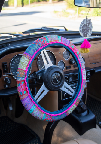 Steering Wheel Cover/ Patchwork