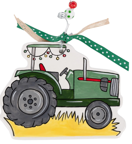 Tractor Flat Ornament