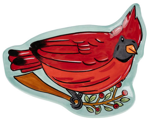 Red Bird Trinket Tray