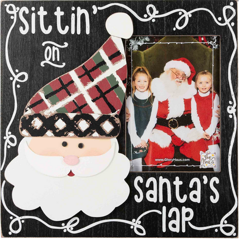 Sittin on Santa's Lap Frame