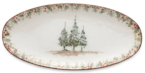 Natale Long Oval Platter, bridal