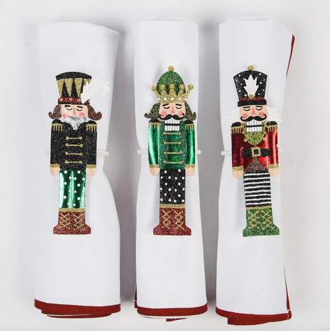 ASSORTED NUTCRACKER NAPKIN RINGS