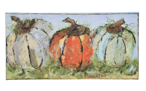 Three Pumpkin Canvas