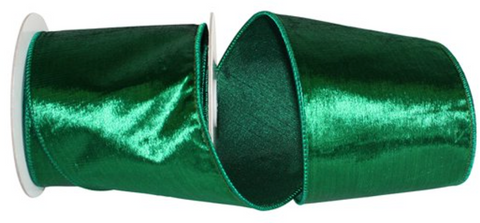 Emerald Designer Plush Velvet Elite Wired Edge