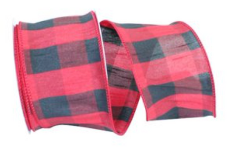 Dupioni Plaid Buffalo Large Wired Edge