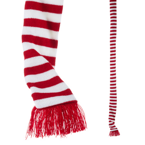 Striped Knit Scarf Garland