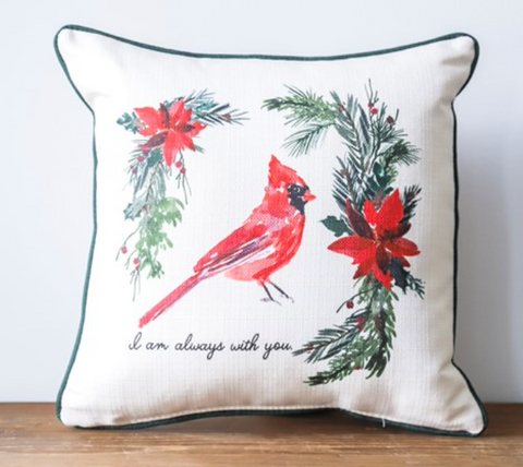 I am Always With You Cardinal Pillow