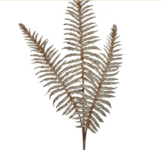 Sequin Vein Glitter Fern Spray