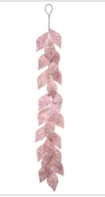 Glitter Bead Edge Leaf Garland