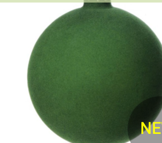 Glass Flocked Ball Ornament