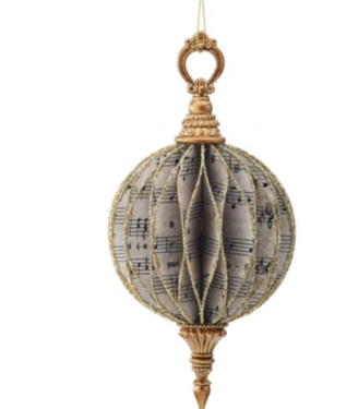 Cardboard Music Notes Final Ornament