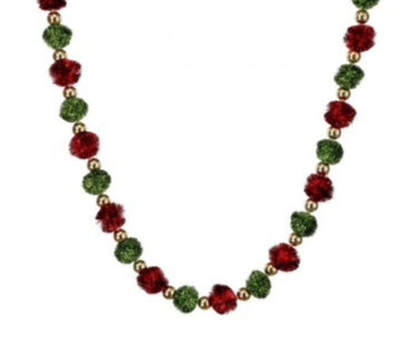 Metallic PomPom Ball Garland