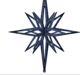 Glitter 3D Bethlehem Star Ornament