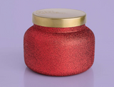 Volcano Red Glitter Candle