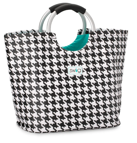 Houndstooth Loopi Tote Bag