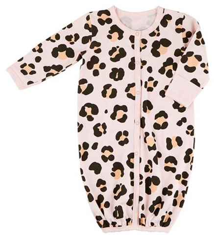 Newborn ~ Cheetah Knit Gown