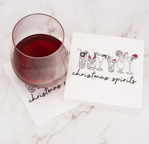 Christmas Spirits Cocktail Napkins