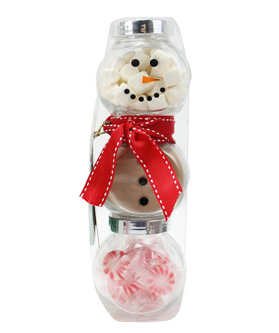Snowman Jar Cocoa Set