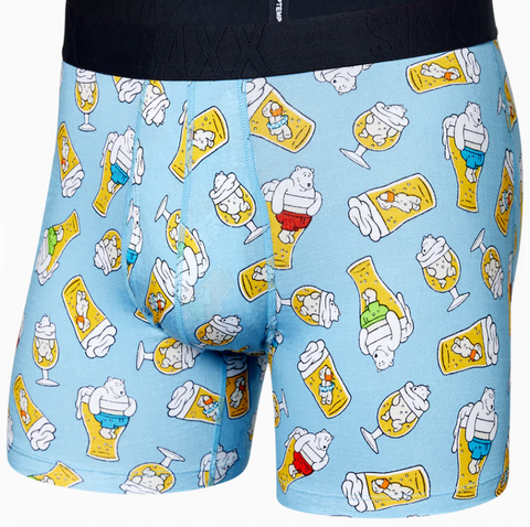 DropTemp Cooling Cotton Boxer Brief- Polar Beers