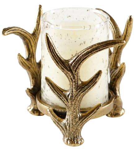 Noble Fir with Handblown Glass Large with Antler stand