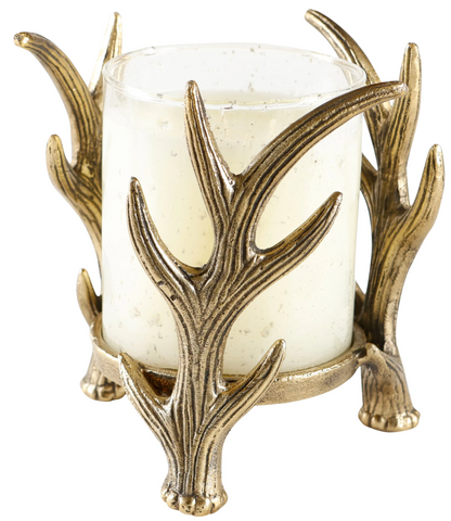 Noble Fir with Handblown Glass Small with Antler Stand