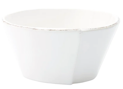 Lastra White Stackable Cereal Bowl