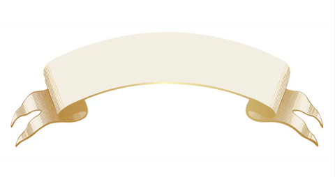 Classic Gold Banner Table Accent