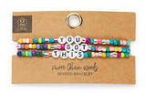 Multicolored Beaded Bracelet Set