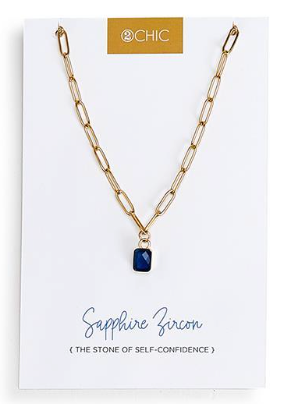 Chain Necklace with Stone