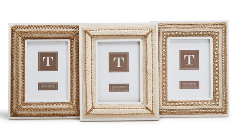 Natural Beaded Photo Frame