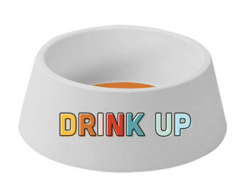 Drink Up Ceramic Pet Bowl
