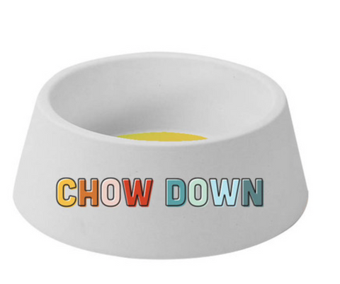 Chow Down Ceramic Pet Bowl