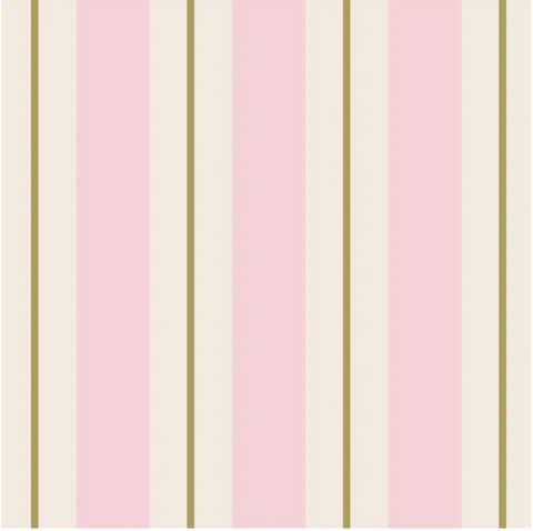 Pink & Gold Awning Stripe Napkins