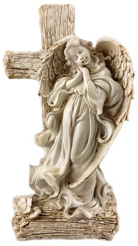 Standing Angel with Cross