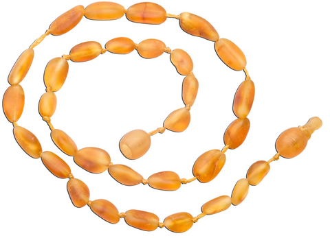Amber Teething Necklace for Teething Babies and Toddlers honey