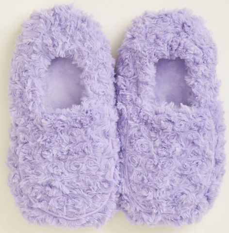 Curly Purple Slippers