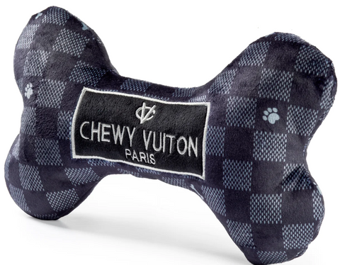 Black Checker Chewy Vuiton Bone/ Small