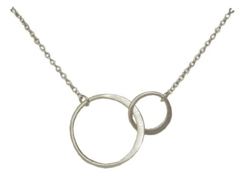 Daughter & Mother Necklace- Silver
