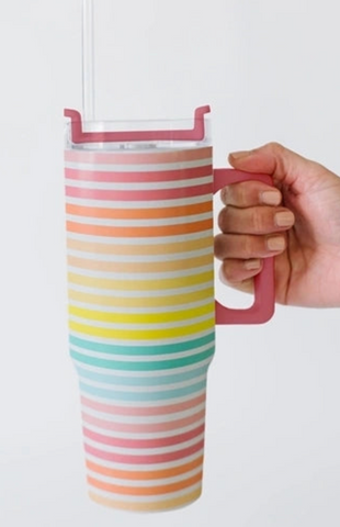 Sunset Stripe - To Go Tumbler