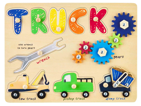 Truck Busy Puzzle Board