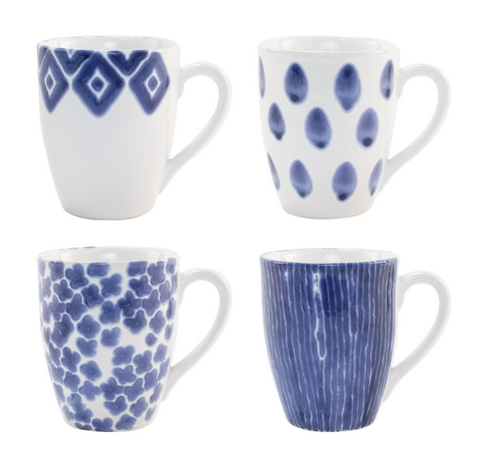 Vietri Santorini Assorted Mugs