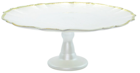 Baroque Glass Cake Stand Italian Cake Plate