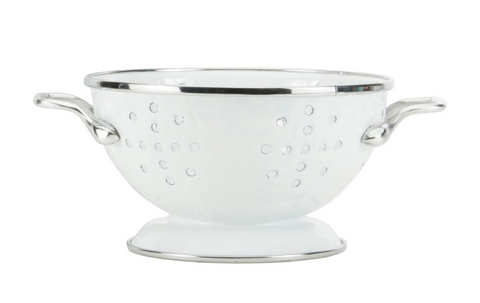 Solid White Petite Colander, Bridal