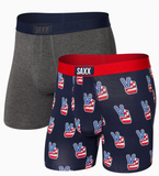 Ultra Boxer Brief 2-Pack - Peace Baby/Graphite
