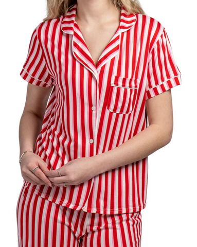 Candy Cane Lane Pajama Top