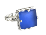 Seaglass Square Ring