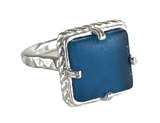 Seaglass Square Ring