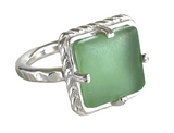 Seaglass Square Ring